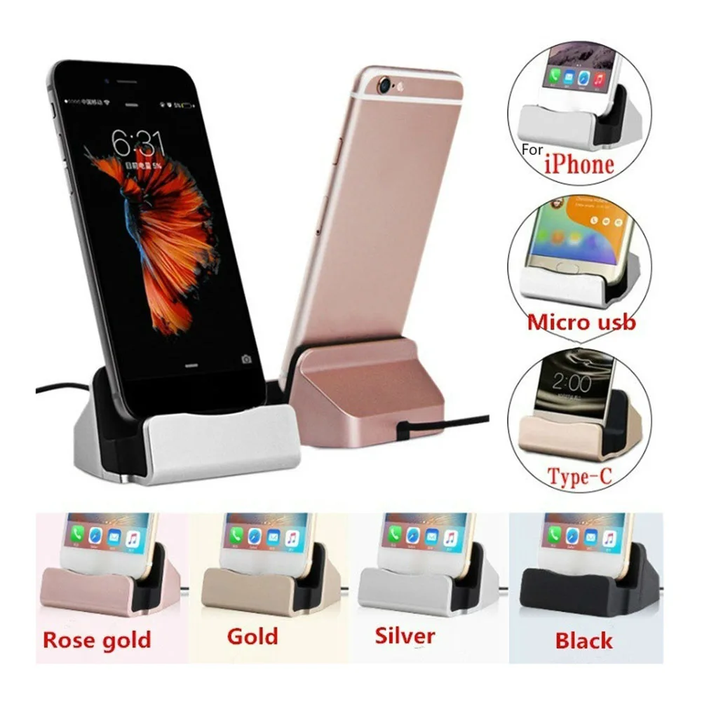 Подставка для зарядного устройства с USB кабелем база Xiaomi Android Type C Samsung S9 Huawei док