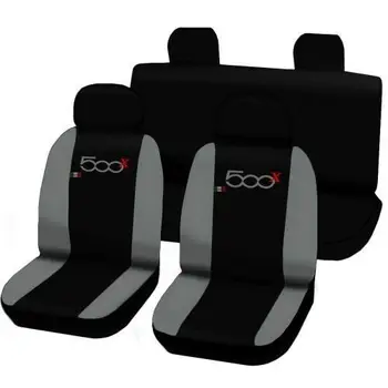 

COPRISEDILI PER FIAT 500x FODERE AUTO COPRI SEDILI BICOLORE GRIGIO CHIARO