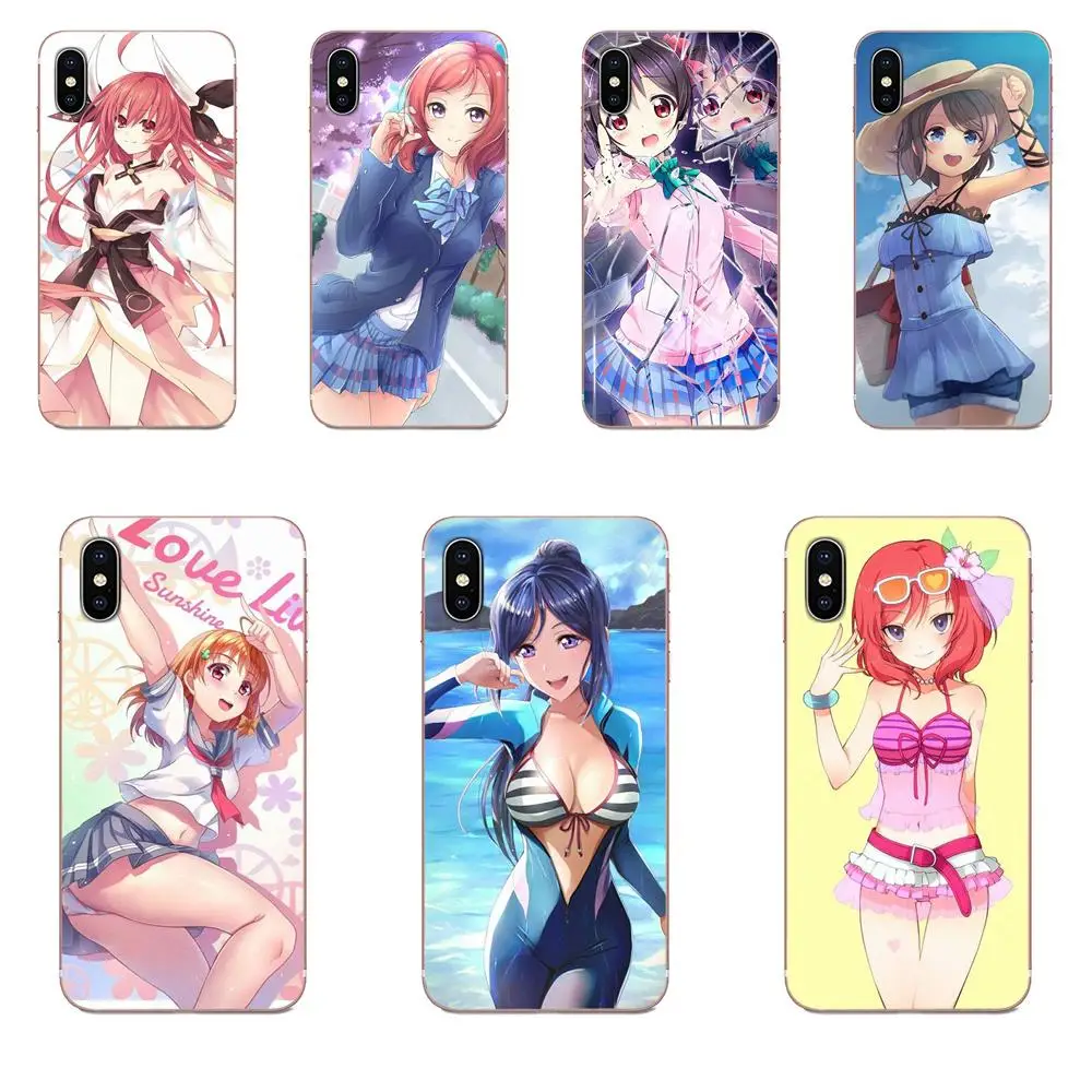 Пикантные Love Live аниме для девочек Симпатичные термополиуретановые Чехлы Капа