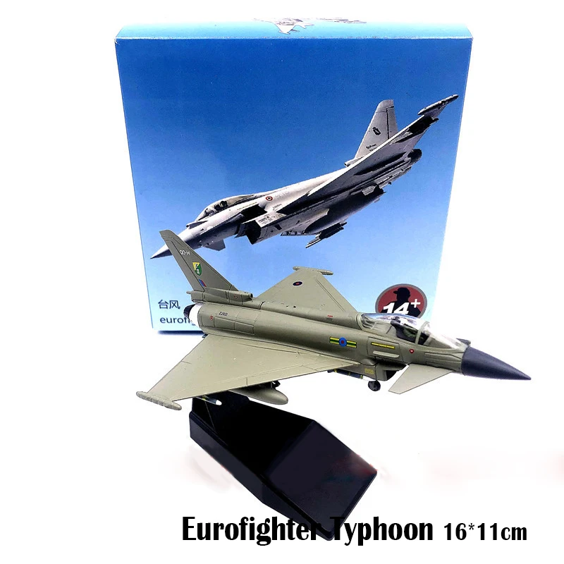 Мирового высочайшего 10 истребитель Европейский Ef-2000 Тайфун Истребитель модель 1/100 литья под давлением самолета коллекция