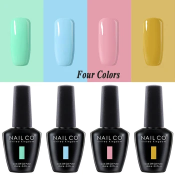 

NAILCO 2/3/4 Pcs 15ml Gel Varnish Lacquer Nail Art Vernis Semi Permanant UV Gel Nail Polish Color Gelpolishes Extension Soak Off