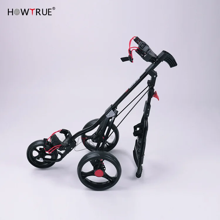 Golf Cart Non-Electric Three-Wheeled Cart Golf Aluminum Alloy Trolley