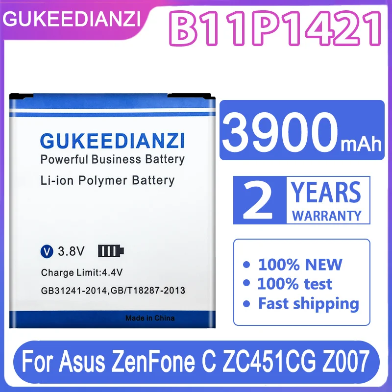 Сменный аккумулятор GUKEEDIANZI B11P1421 3900 мАч для Asus ZenFone C ZC451CG Z007 | Мобильные телефоны и