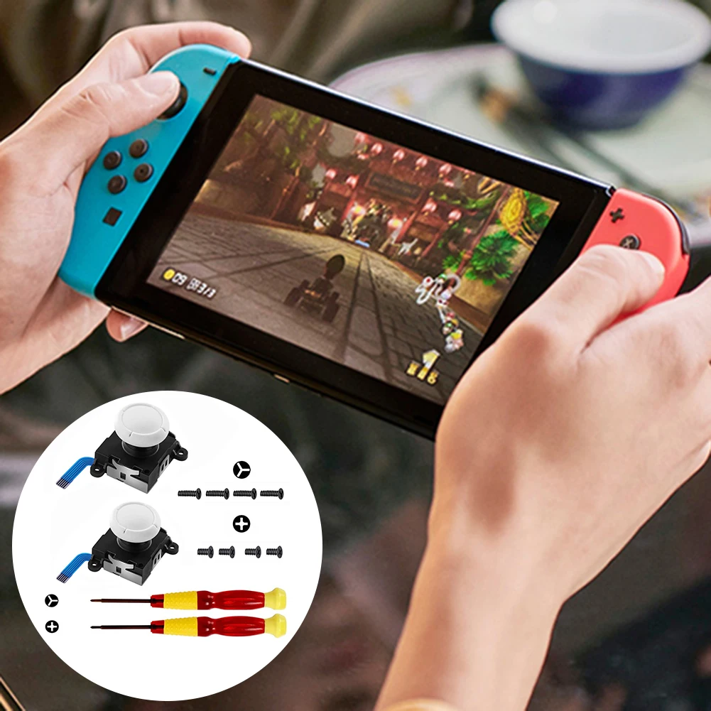 1Pc 3D Analog Sensor Stick Joystick Replacement For Nintend Switch Joycon Controller Handle Gaming Accessories Consoles