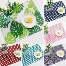 

Napkins Placemats Tablecloths Table Mat Placemats Pads Bowl Coaster Decoration Geometric Parrten Material Cloth for Home Kitchen