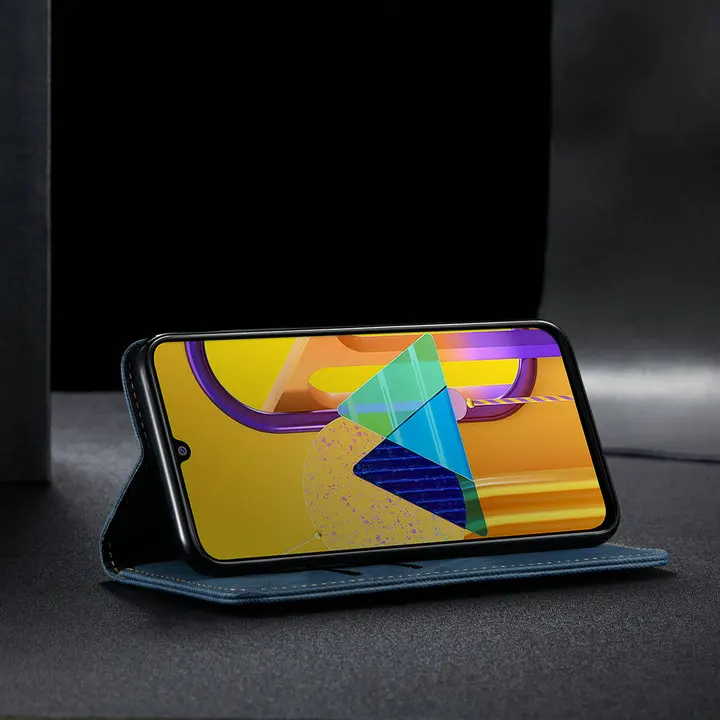 Роскошный Тканевый твердый кожаный чехол для samsung M30s чехол samsung Galaxy M30s M30 S A50 10 кошелек для samsung M 30s откидной Чехол