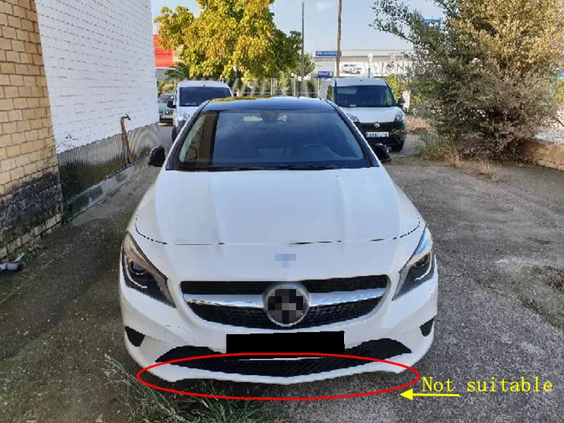 Для Mercedes-Benz CLA W117 CLA200 CLA180 CLA250- автомобиль ABS передний спойлер авто диффузор Бампер протектор украшения