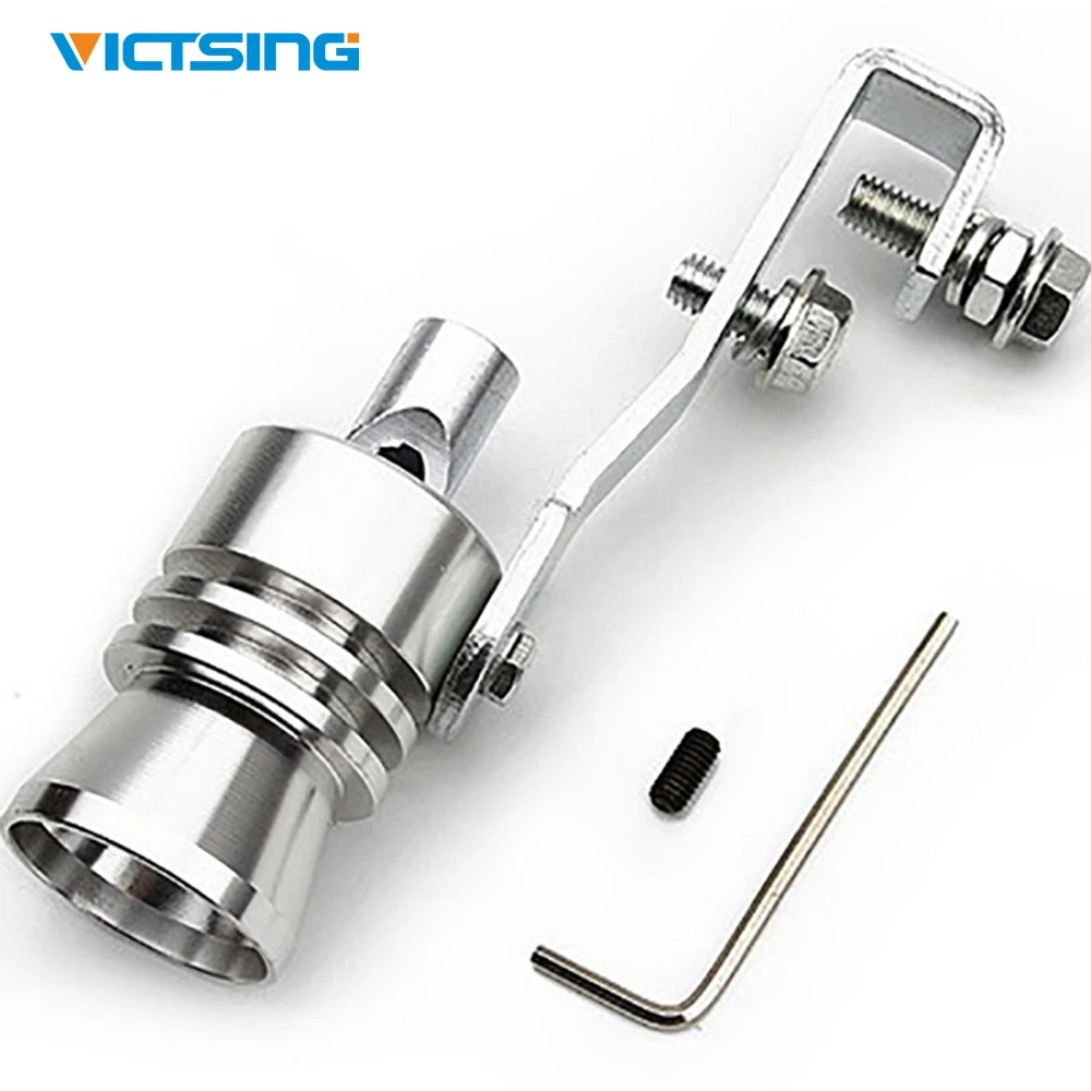 

VicTsing Universal Simulator Muffler Car Turbo Sound Whistle Pipe Muffler Exhaust Fake Blow-off Car Turbocharger Tools S/M/L/XL