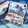 Makeup Cosmetic Set Oriental Beauty Lotus Pond Moonlight Gift Box Velvet Lipstick Ivory Concealer Eye Shadow Setting Powder 2
