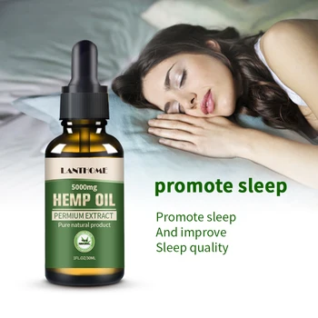 

30ml Organic Hemp CBD Oil Extract Drop for Pain Relief Reduce Anxiety Better Sleep Essence 5000mg Bio-active Hemp Seeds Oil