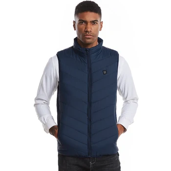 

Winter Men's Electric Heated Vest Heating Waistcoat Fashion Padded Warm Outdoor Jackets USB Thermal Heaters