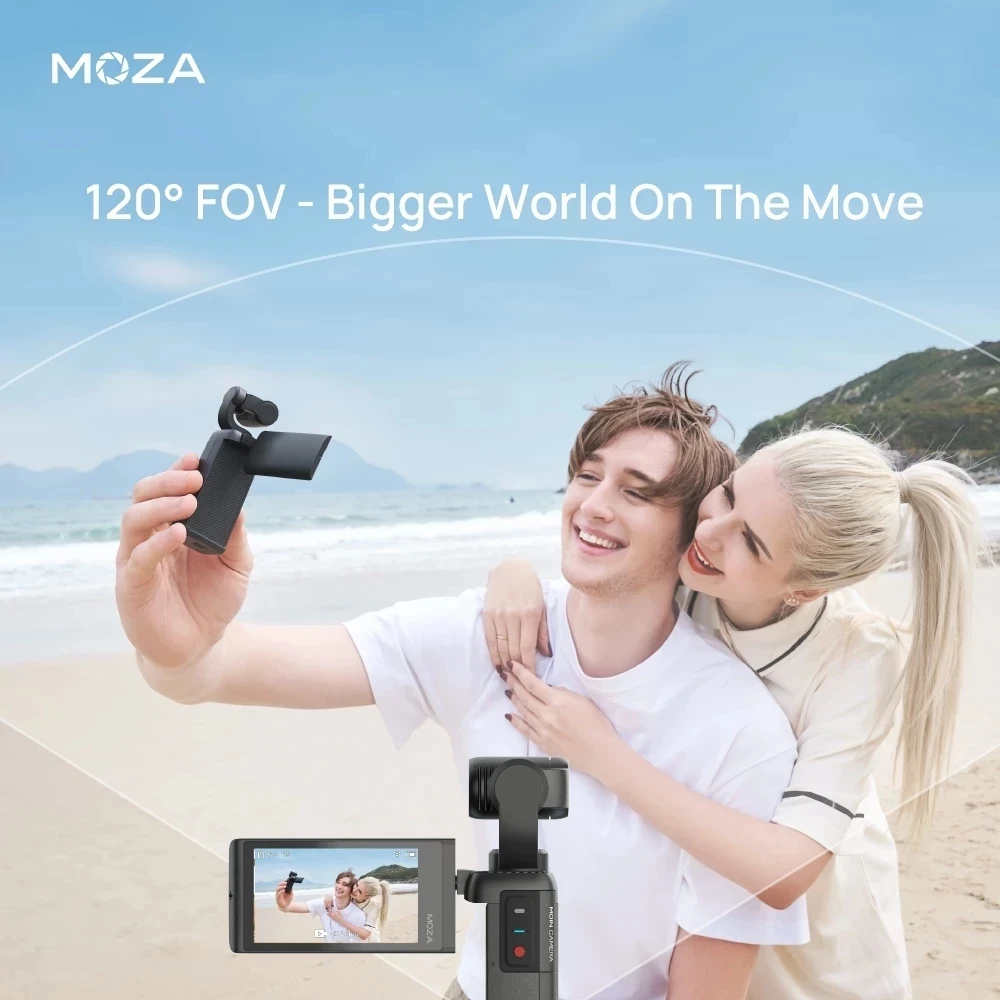 MOZA MOIN Карманная камера s 3-Axis Gimbal 4K HD встроенное управление Wi-Fi 120 широкий угол