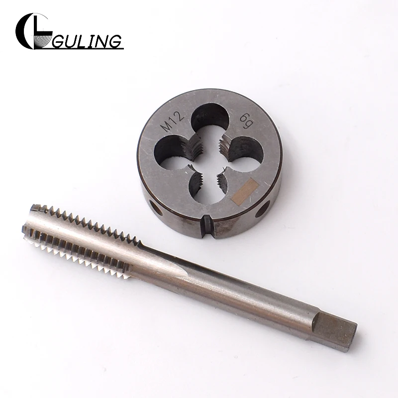 

Guling 1Set HSS metric hand tap Round die M14x2 fine thread tap Round die M14x0.5 M14x0.75 M14x1 M14x1.5 M14x1.75