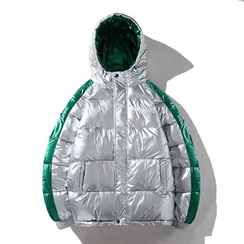 

KIOVNO Men Warm Thick Bread Jackets Coats Hooded Winter Thermal Jackets Outwear For Male Parkas Size S-2XL Windbreak