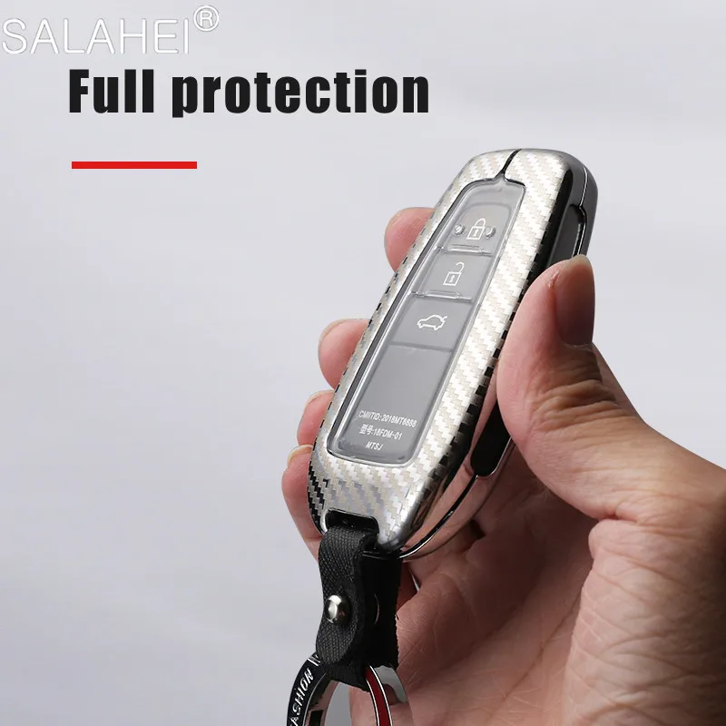 Luxury Zinc Alloy TPU Car Key Cover Case Shell For Toyota Prius Camry Corolla C-HR CHR RAV4 Prado 2018 Keychain Auto Accessories
