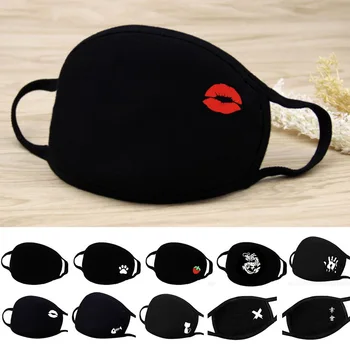 

Cotton Mask Cartoon Expression Unisex Breathable Masks Muffle Face Respirator Mouth Mask Face Mask Accessories