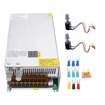 

1000W Switching Power Supply SMPS Transformer AC 110/220V To DC 0-12/24/36/48V With Dual LCD Digital Display