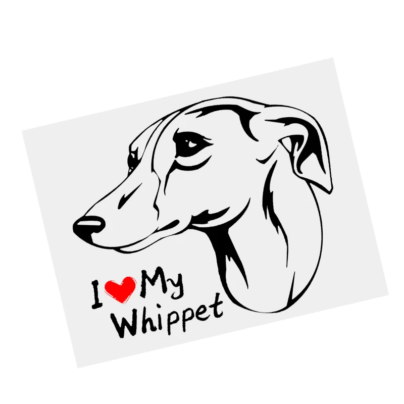 "It's All About The Whippets" Vinyl Window Decal - High Performance Car Truck Laptop Sticker