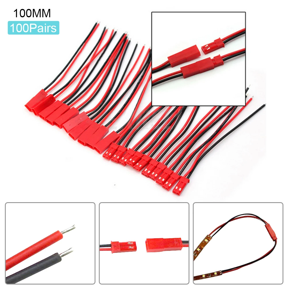 2 штырьковый разъем штекер Штекер JST 22 AWG провод для радиоуправляемой батареи