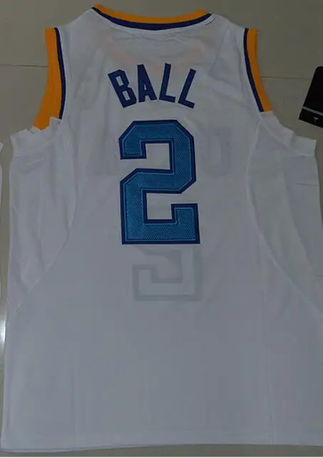 Брюинс Lonzo мяч 2 футболки-белый размер S, M, L, XL, 2XL, 3XL ДЖЕРСИ - Цвет: Черный