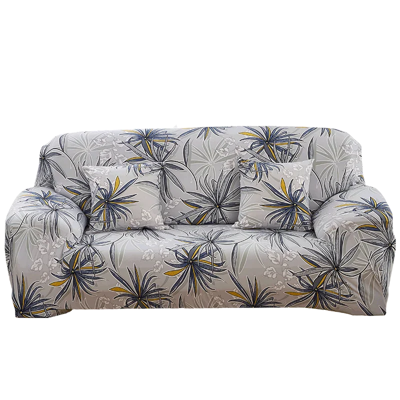 13 Flower Leaves Collection Stretch Sofa Cover for Living Room Armchair Sofa Slipcover Elastic Couch Cover Case 1 2 3 4 Seater - Цвет: 13