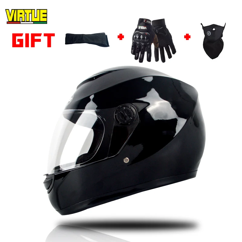 VIRTUE Full Face Cascos Para Moto man woman four season Motorcycle Helmet Motocross Capacete For Racing Downhill off-road helmet