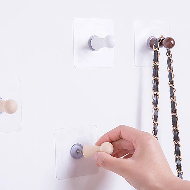 Best Creative Wall Hanging Hook Decorative Clothes Hat Hook Nail free Bedroom Door Wall Hanger Hook