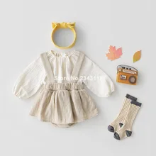 Юбка на лямках, брюки для маленьких девочек, милый простой женский комбинезон, шорты для девочек, одежда для маленьких девочек, Короткие штаны для девочек, детские