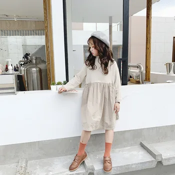 

2020 Spring New Arrival Girls Dresses Kids Fashion Patchwork Dresses for Girls Baby Girls Casual Elegant Spring Dresses, #8353