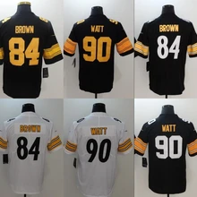 Все сшитые мужские wo Мужские Молодежные Дети Питтсбург Antonio коричневый 84 T.J. Ватт 90 Джерси