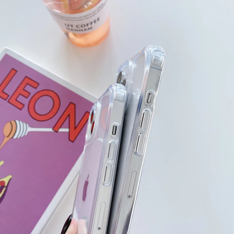 Crossbody Necklace Cord Lanyard Transparent Case For iPhone 15 14