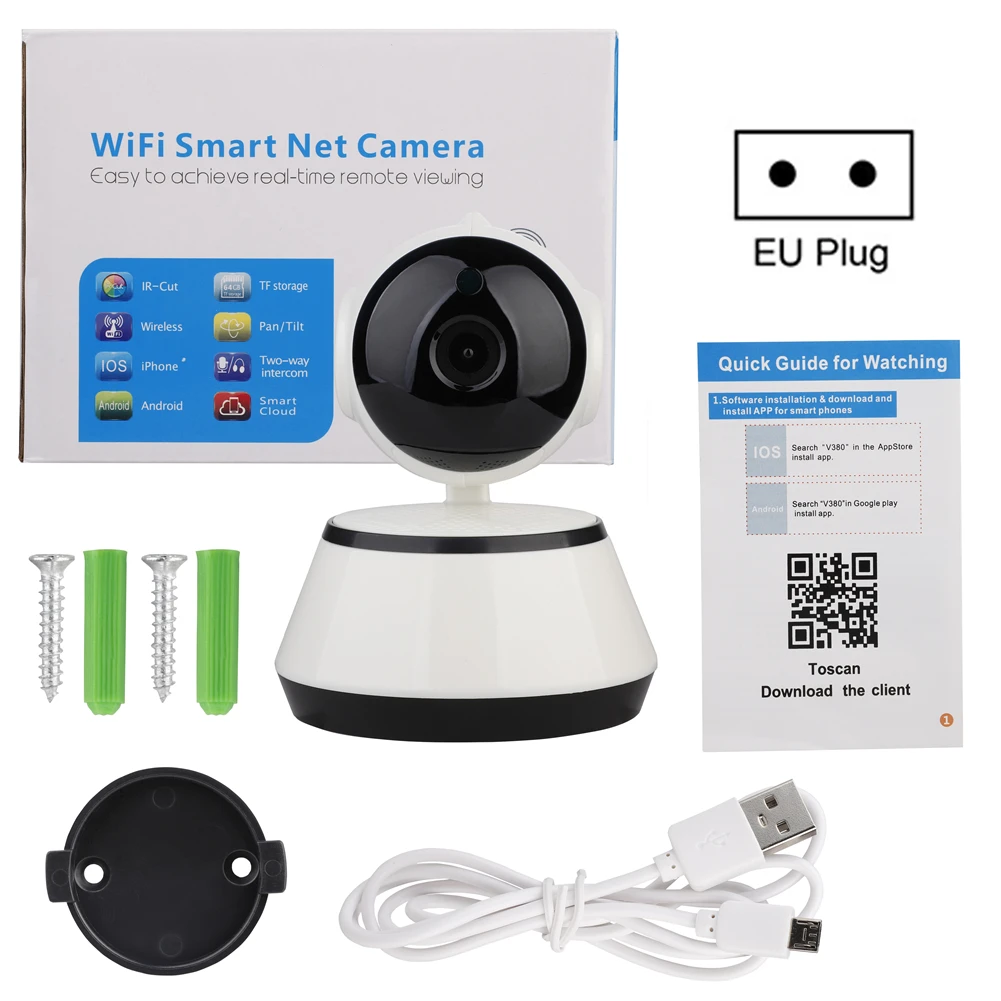 720P WiFi IP домашняя Камера Безопасности HD умная радионяня аудио видео запись ночного видения Дистанционное Наблюдение мини CCTV камера
