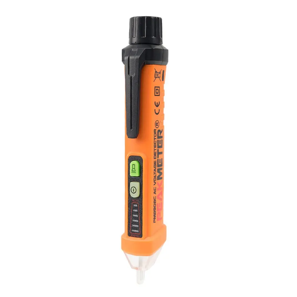 Peakmeter Huayi Pm8908C мульти-Функция Тесты ручка Бесконтактный звук и светильник сигнализации электроскоп