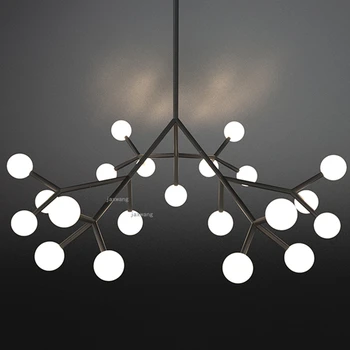 

Luxury Modern LED Bubble Ball Glass Chandeliers Nordic Bedroom Decor Chandelier Lighting Nordic Ceiling Luminaires Hanging Lamp