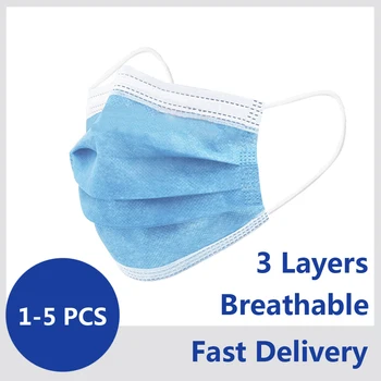 

Disposable Protective Mask 3 Layers Facial Protective Cover Masks Anti-virus Masks Dustproof Non Woven Full Cover Face Mask