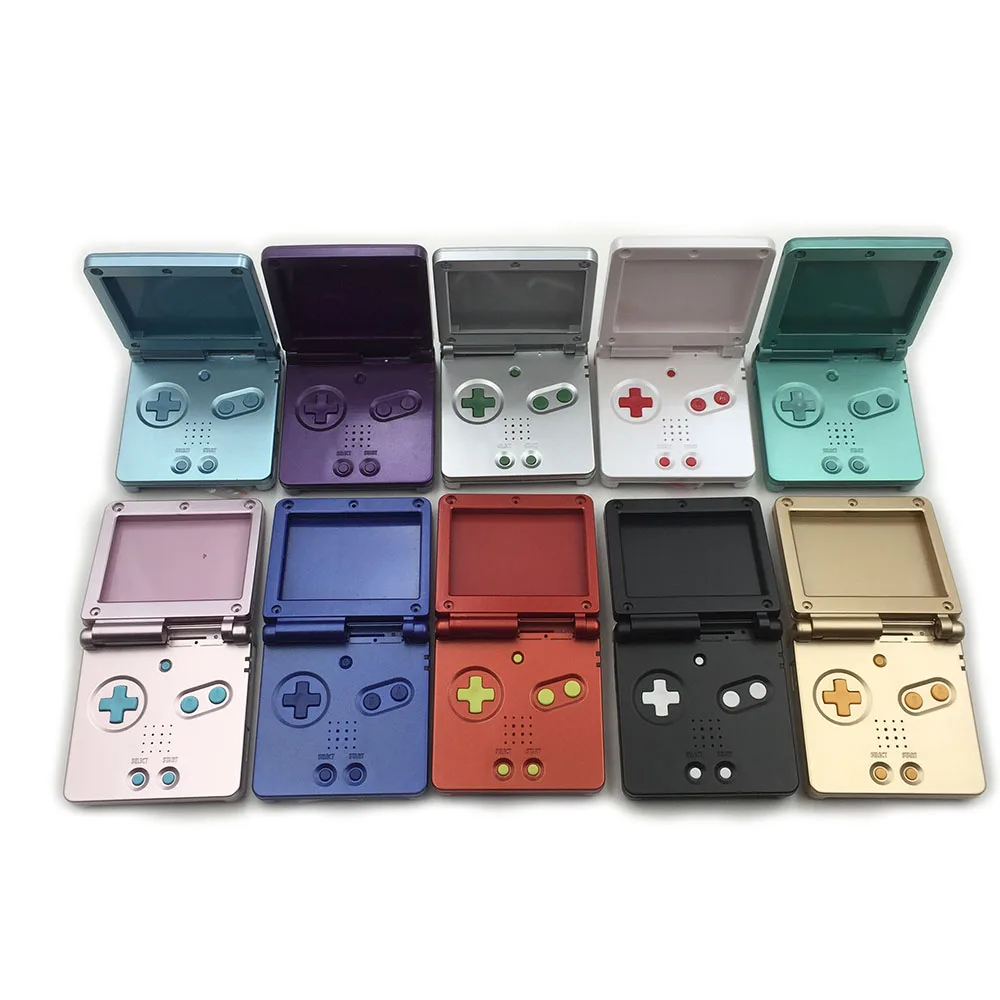 12 комплектов крутой DIY Корпус чехол+ красочные кнопки для игра Nintendo GBA Boy SP Advance консоль