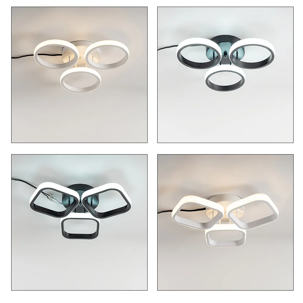 Modern LED Chandelier Lights Living Room Bedroom Corridor Indoor Rings Lighting Ceiling Mount Luminaire Lustre Chandeliers led chandelier ceiling chandelier