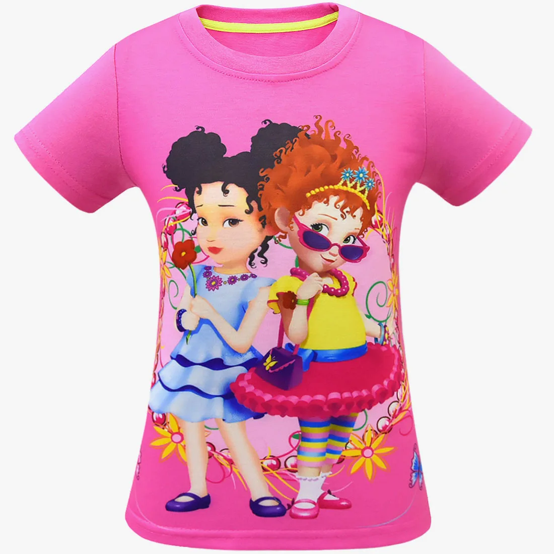 Новая модная летняя футболка Нэнси для маленьких девочек детская одежда «Моана» футболка для девочек Рождественская одежда с короткими рукавами футболки с рисунками