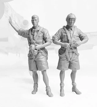 

1/32 ancient Fighter Pilots include 2 Resin figure Model kits Miniature gk Unassembly Unpainted