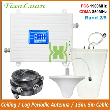 

TianLuan B5 B2 Mobile Phone Signal Booster 850 1900 2G 3G Cell Phone Signal Repeater Amplifier CDMA 850MHz PCS 1900MHz Boosters