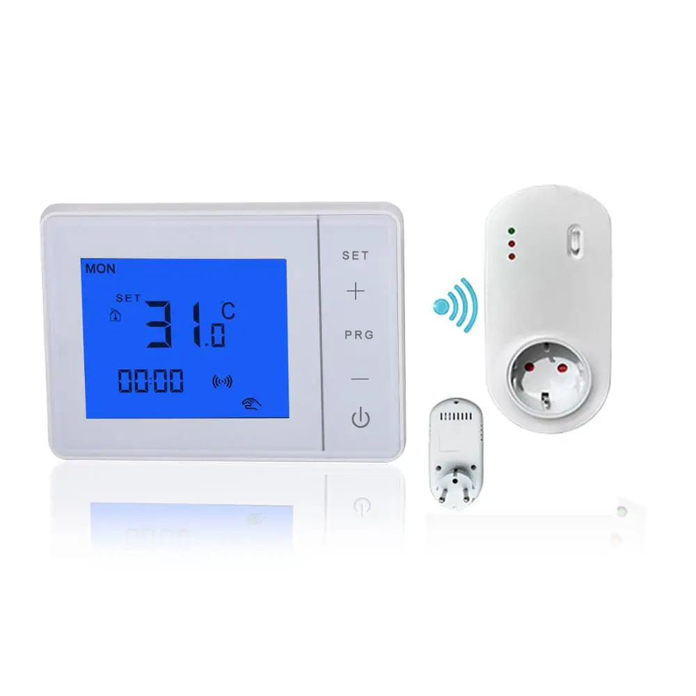 Wireless Battery Thermost Battery Powered Plug Receiver Underfloor