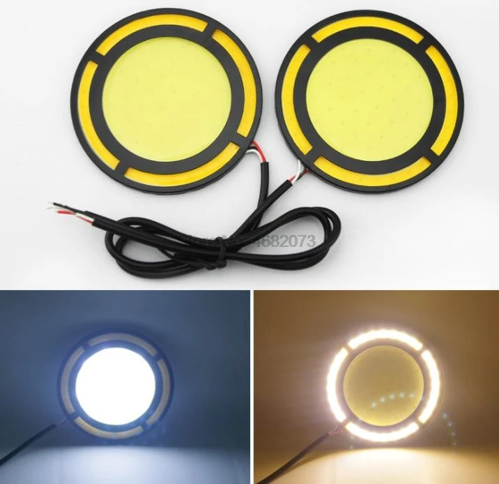 by DHL or Fedex 50pair Daytime Running Lights LED Car DRL Waterproof Light Source 73MM Fog Lamps DC12V | Автомобили и мотоциклы