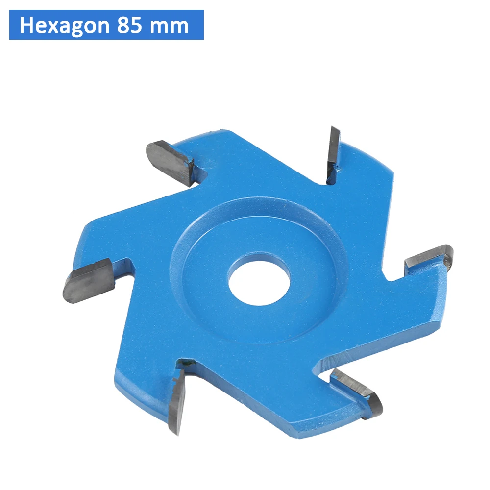 Hexagonal 85mm Деревообрабатывающее шестигранное лезвие, чайный лоток, пильный диск, многотипное 16 мм отверстие для угловой шлифовальной машины, резьба по дереву, шлифовальный диск - Цвет: Hexagonal 85mm