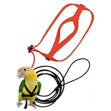 Coleira de pássaro e papagaio anti-mordida, corda de treinamento voadora, kits de coleira de pássaro de papagaio, ultraleve, coleira macia portátil para animais de estimação