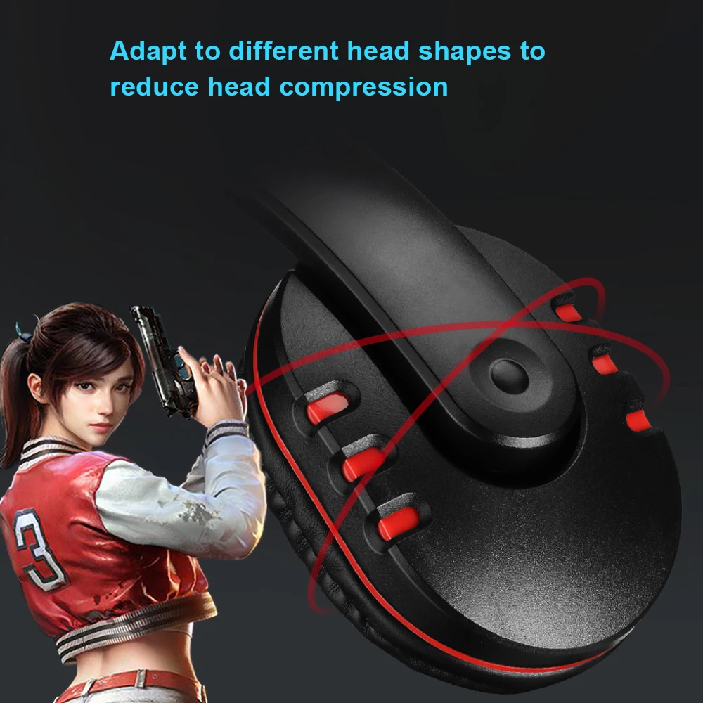 Kebidu Stereo 3 5mm Wired Headphones with Mic Adjustable Over Ear Gaming Headsets Earphones Low Bass Stereo for PS4 Xbox One PC
