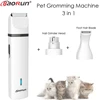 Baorun 3 IN 1 Pet Grooming Machine Dog Cat Hair Trimmer USB Rechargeable Pets Clippers Nail Grinding & Hair Trimmer & Foot Hair ► Photo 2/6