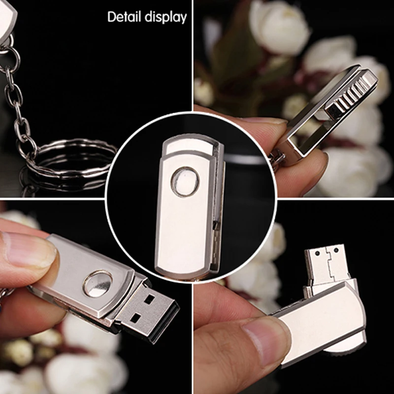 USB флеш накопитель металлический брелок Usb 2 0 4 ГБ 8 16 32 64 серебряный браслет 128 Гб