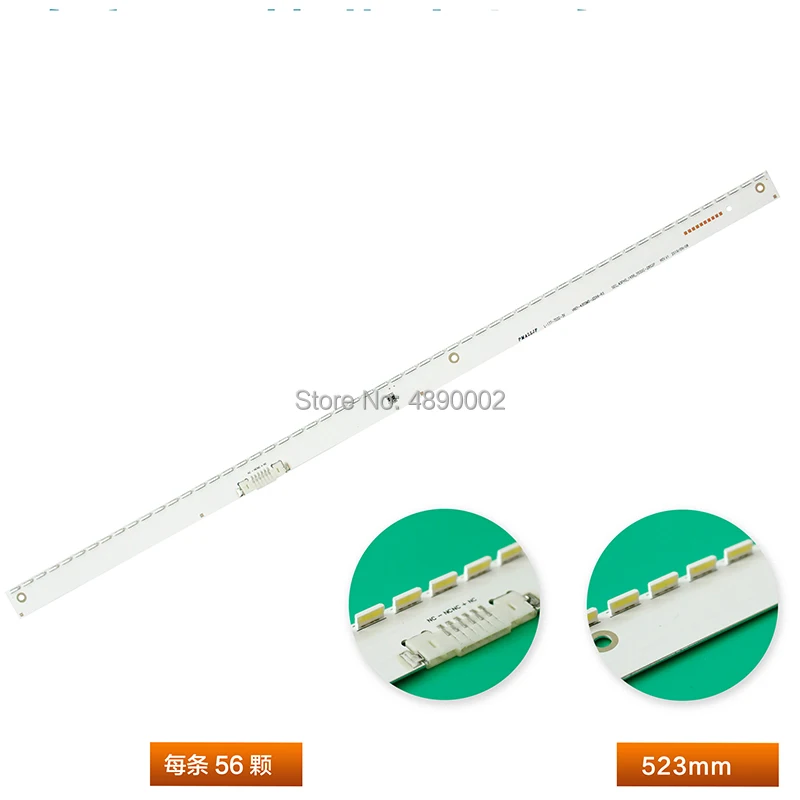 Новый оригинальный для samsung bn96 39506a V6EY_430SMD_56LED_R4 световая полоса 56 длины бусинки 67 4