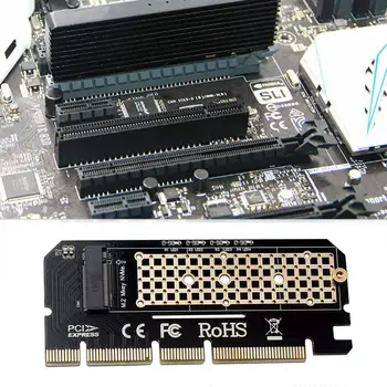 

M.2 NVMe SSD NGFF TO PCIE 3.0 X16 Adapter M Key Interface 2242 Expansion Support 2280 m.2 Pcie 2260 Size FULL 2230 Card SPE L9W6