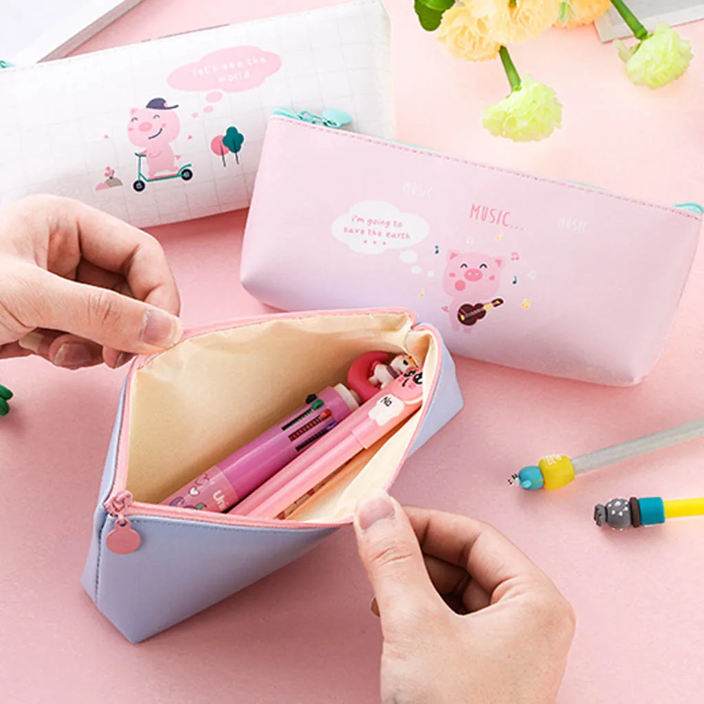 Stationery Pen Pencil Bag New Students School Supplies Chic Pen Box Case Storage Pouch Organizer